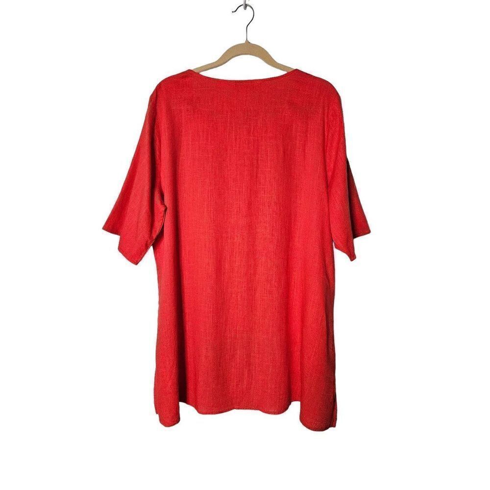 Apricot berry colored tunic. Size 12. - Picture 3 of 5
